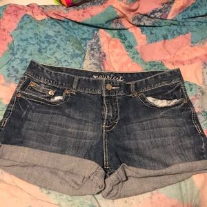 Denim shorts